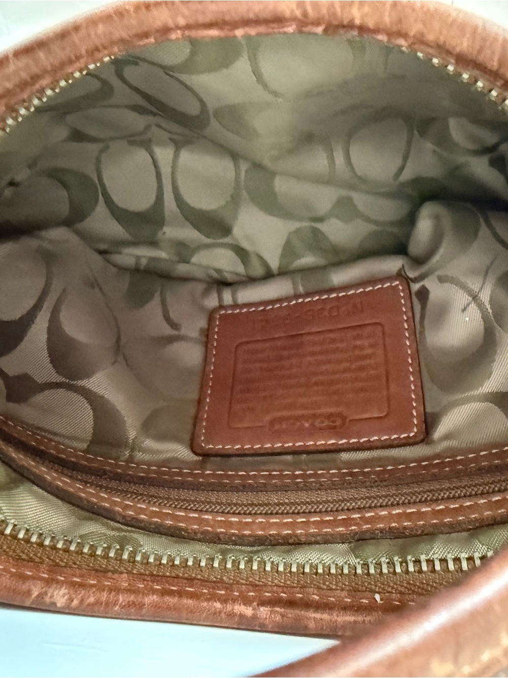 Coach Brown Leather Hobo with Dark Brown Strap - Picture 6 of 8